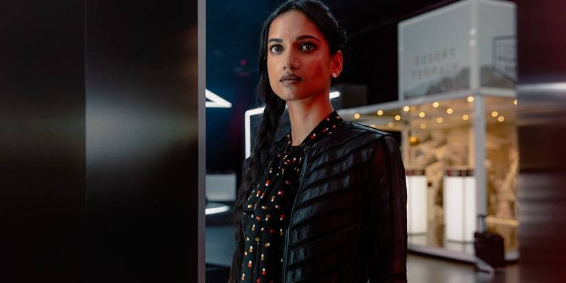 Claudette looking worried in a doorway in NCIS: Tony & Ziva
