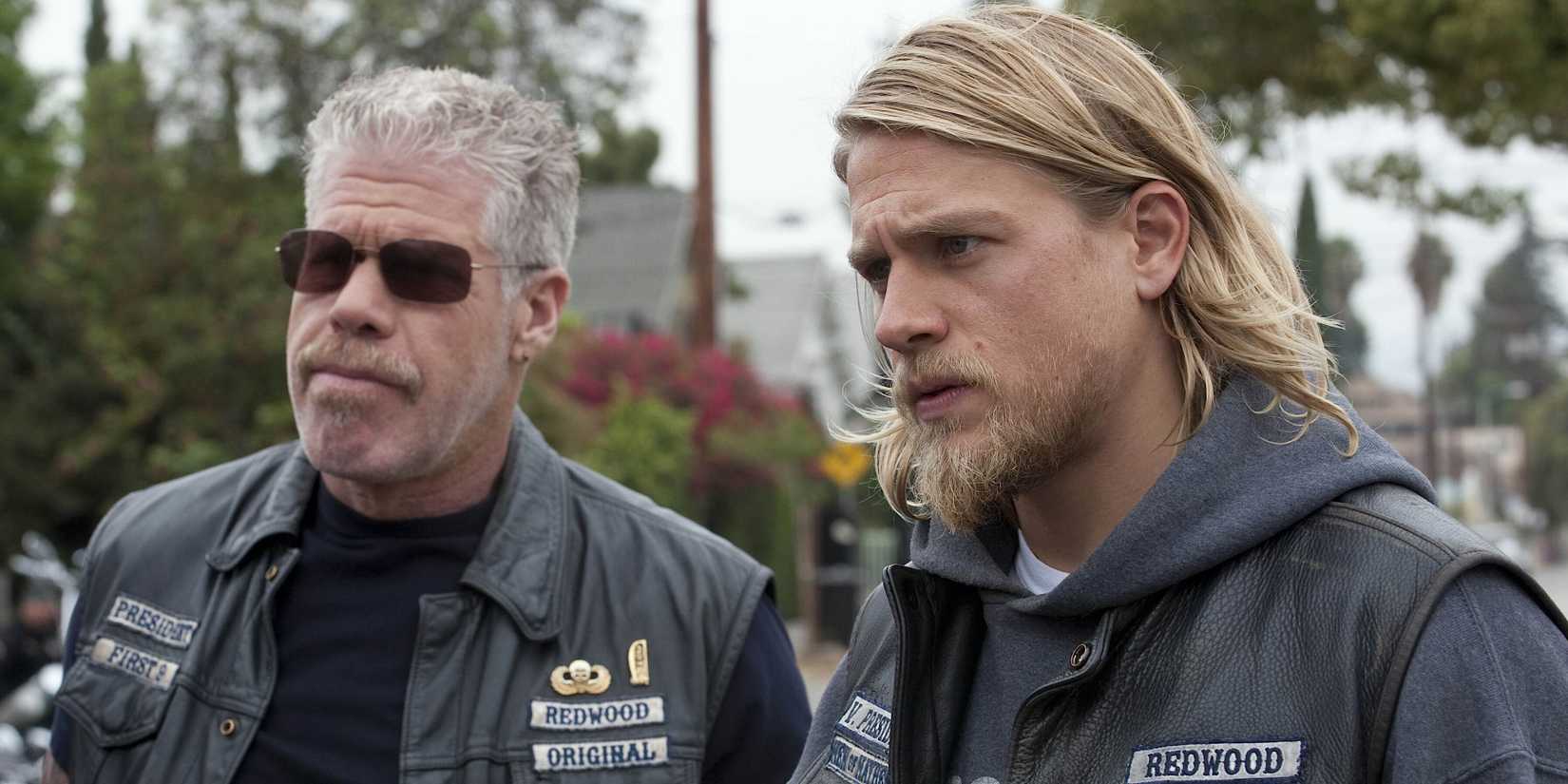 Clay and Jax in Sons of Anarchy