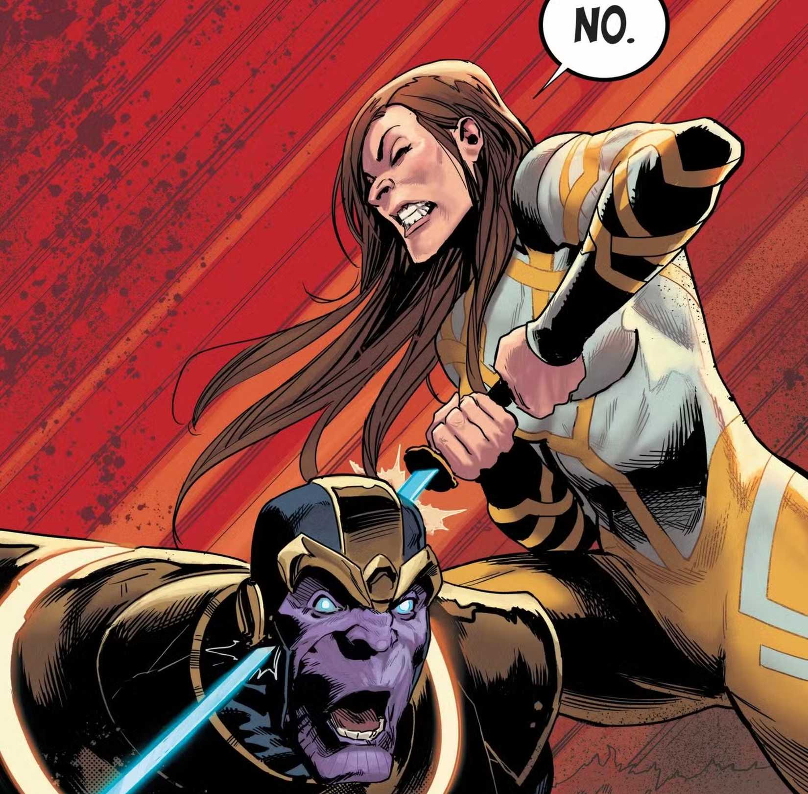 Colleen Wing takes down thanos