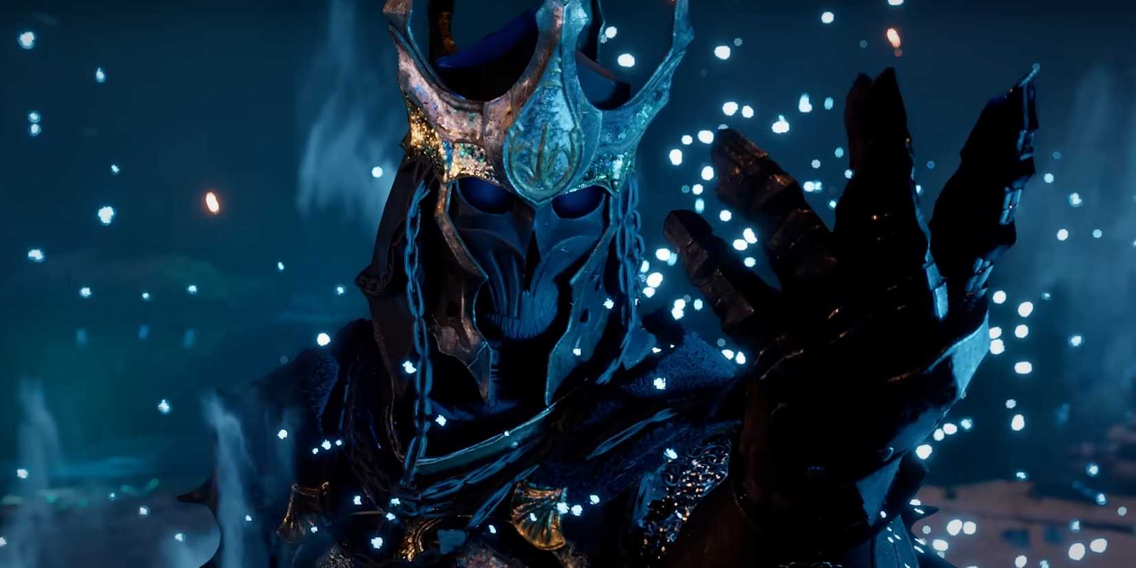 Crimson Desert Review: Ambitious To A Fault 4 A masked enemy in Crimson Desert with their hand raised.