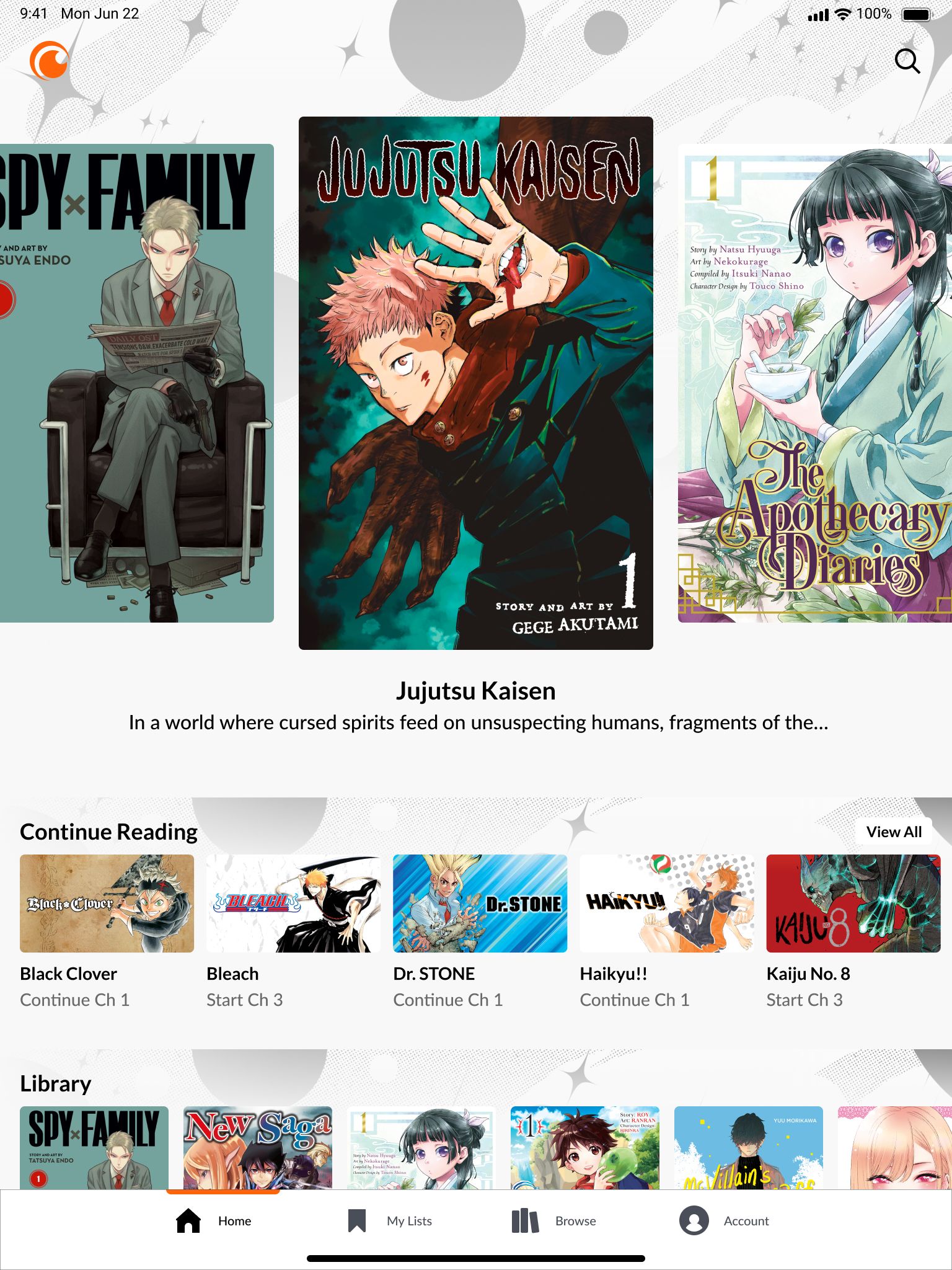 Crunchyroll Manga overview