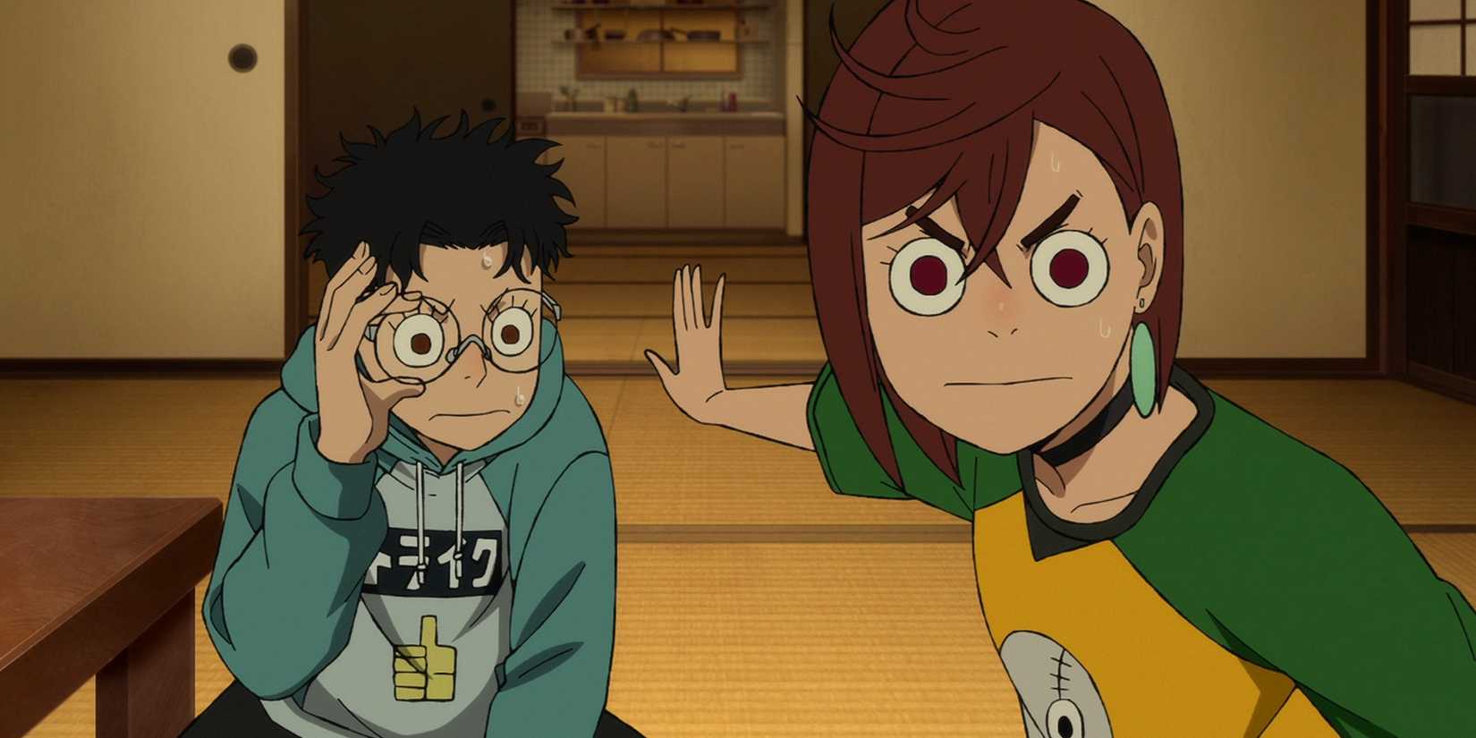 dandadan episode 8 okarun and ayase shocked