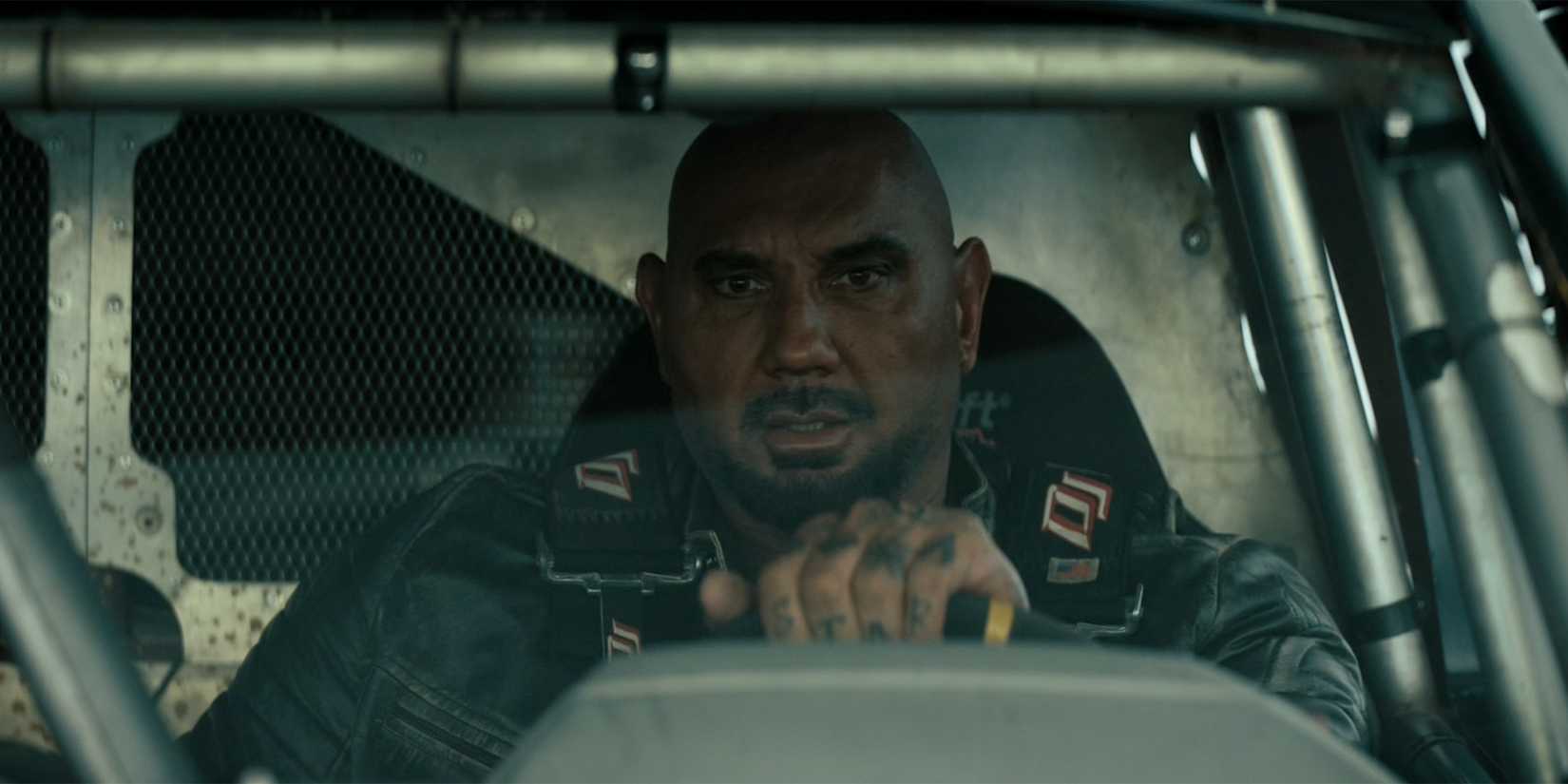 Dave Bautista Driving Car In Afterburn