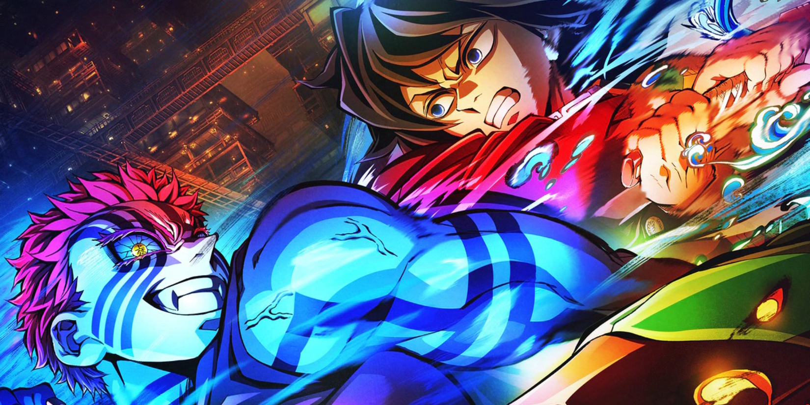 Demon Slayer Infinity Castle anime featured image - Giyu and Akaza fighting on the Infinity Castle movie poster
