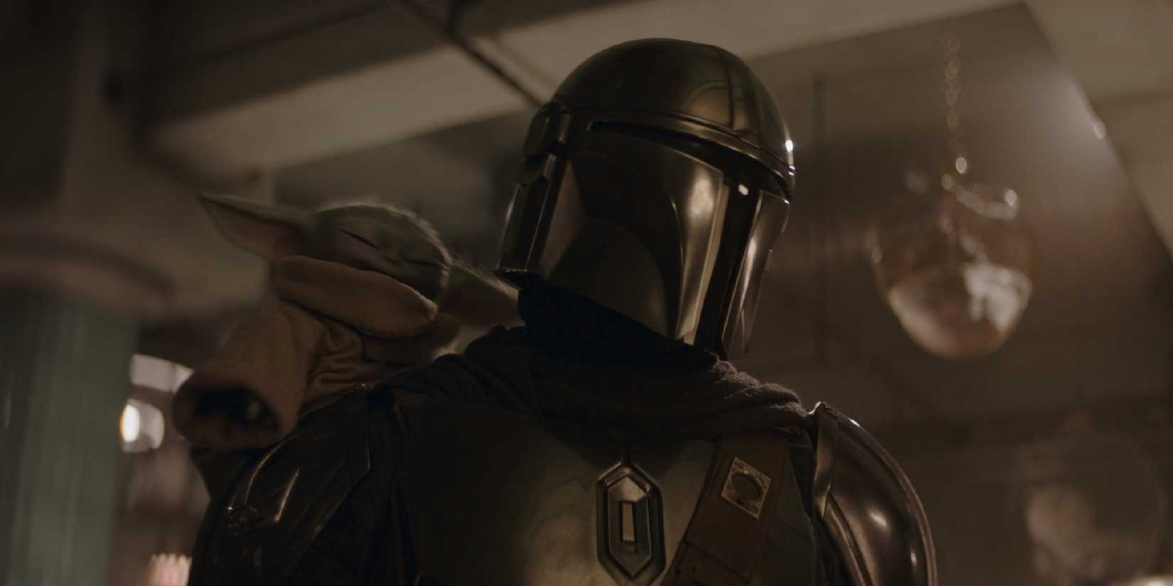 Din Djarin and Grogu in The Mandalorian and Grogu