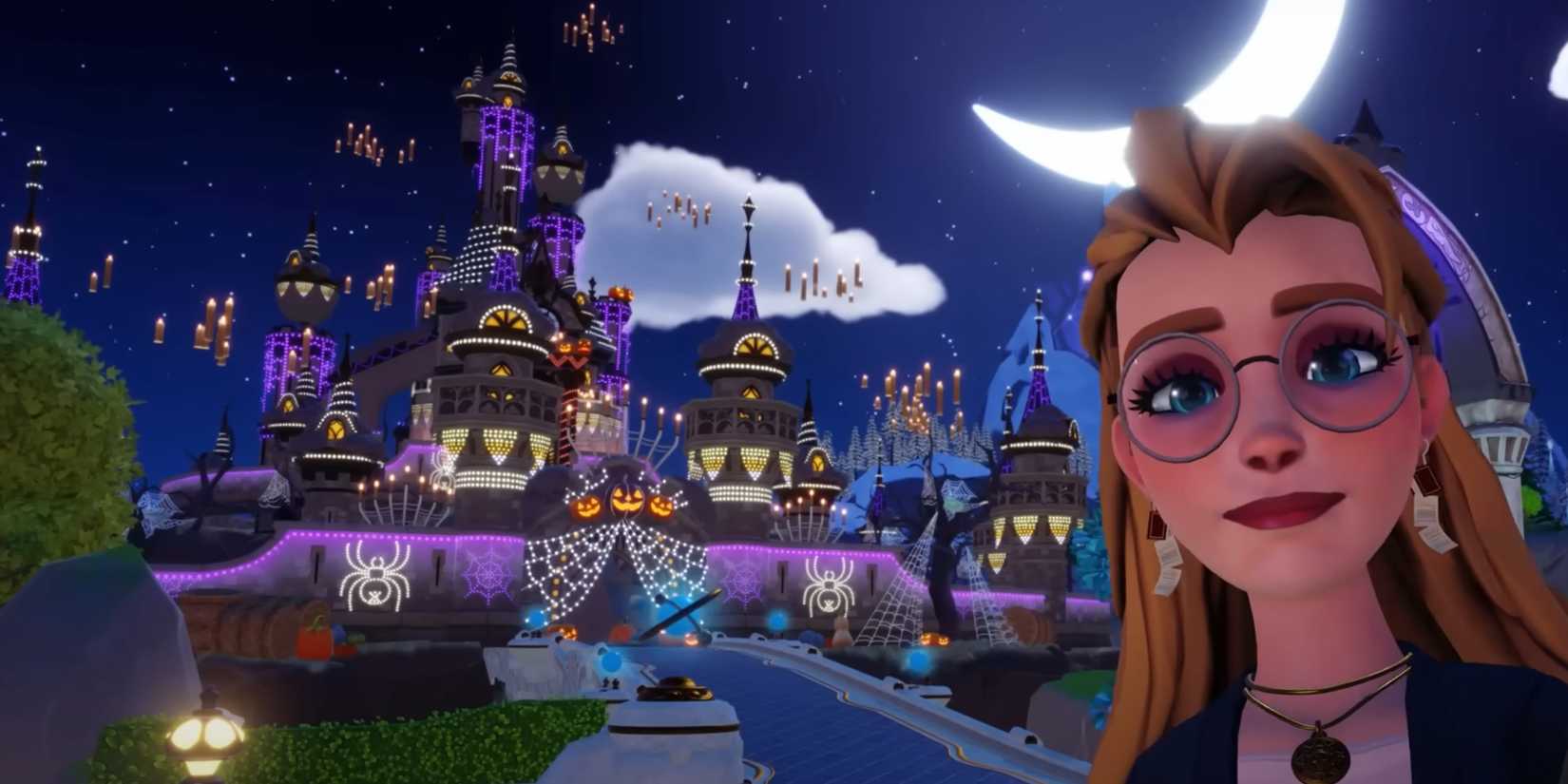 Disney Dreamlight Valley dream castle halloween skin