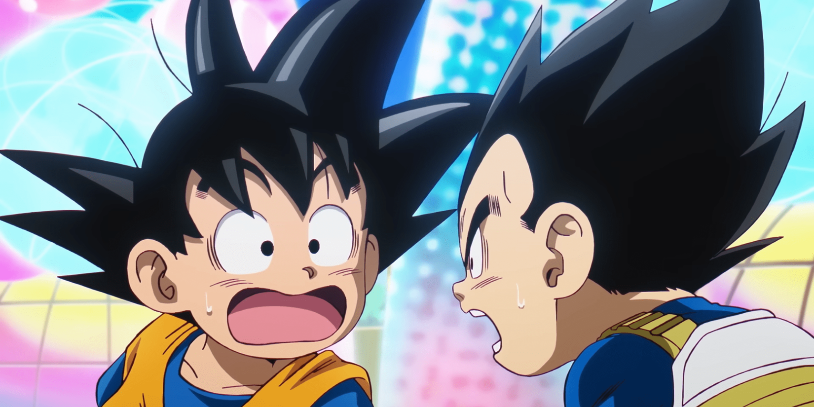 Dragon Ball Daima - Goku and Vegeta looking shocked featured anime image