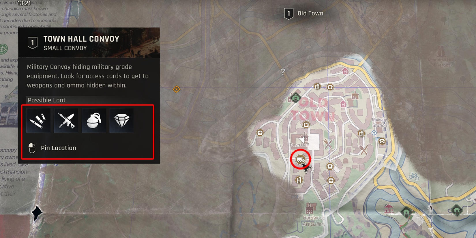 Dying Light The Beast Convoy map location