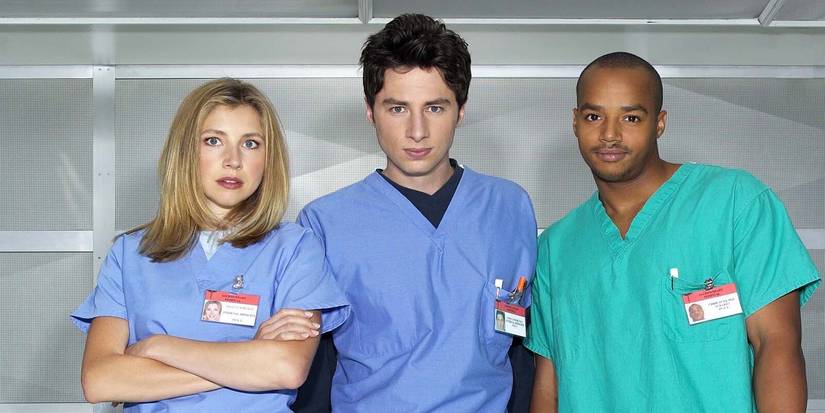Elliott, JD, and Turk in Scrubs promotional image