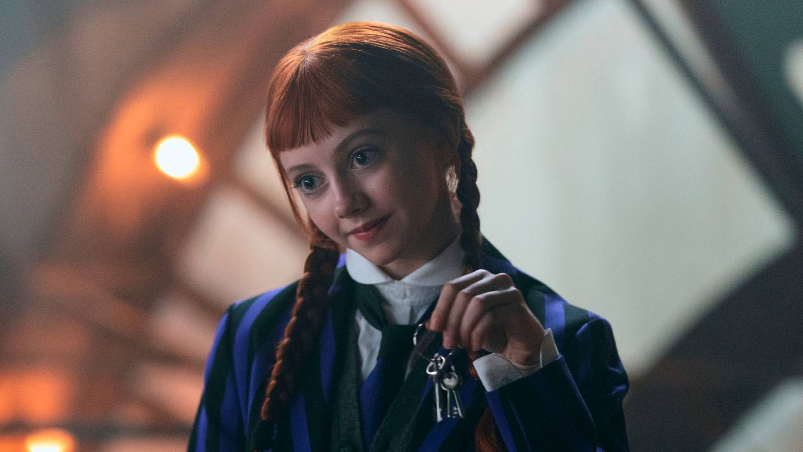 Evie Templeton as Agnes in Wednesday season 2