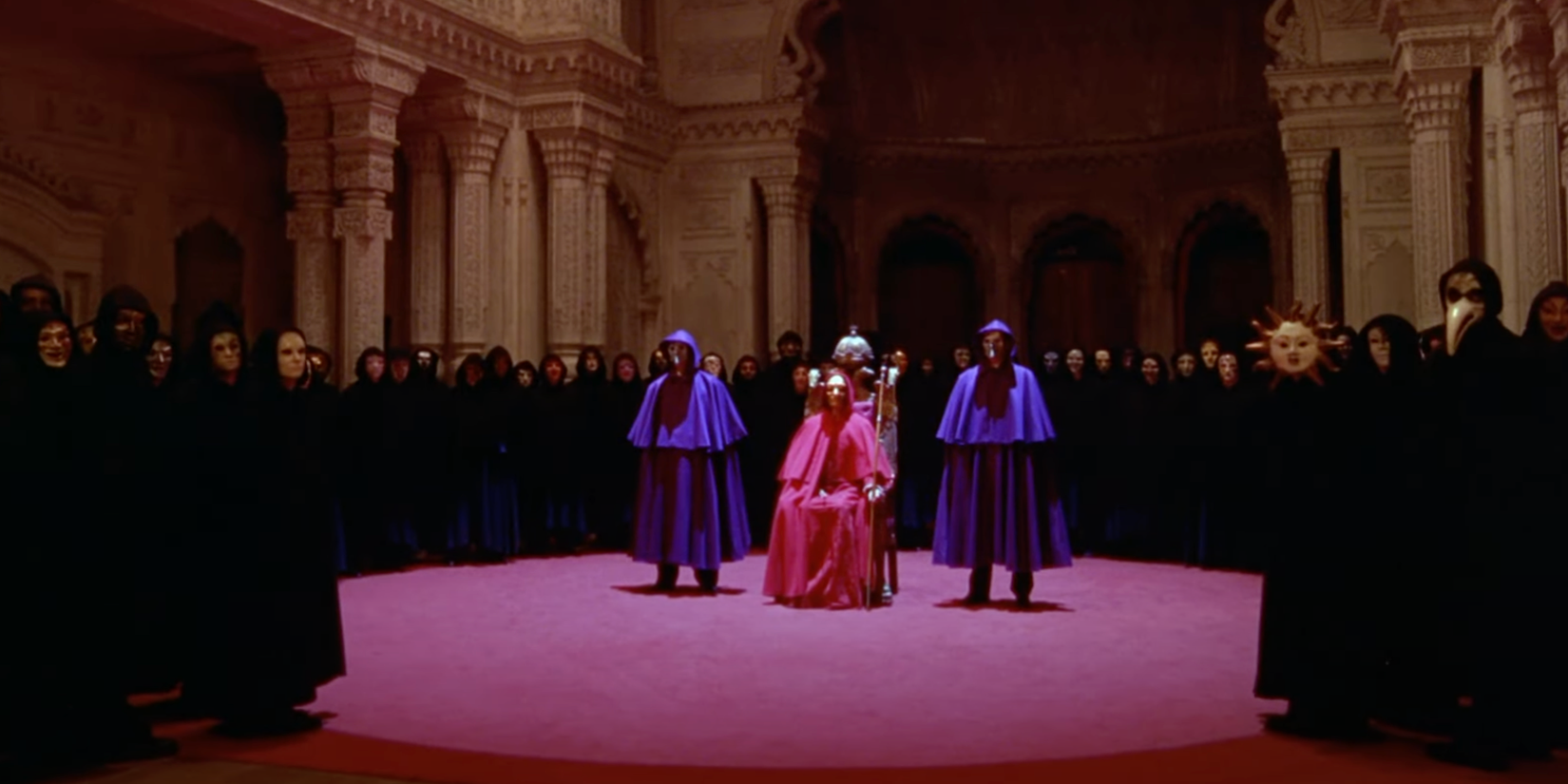The confrontation in Eyes Wide Shut