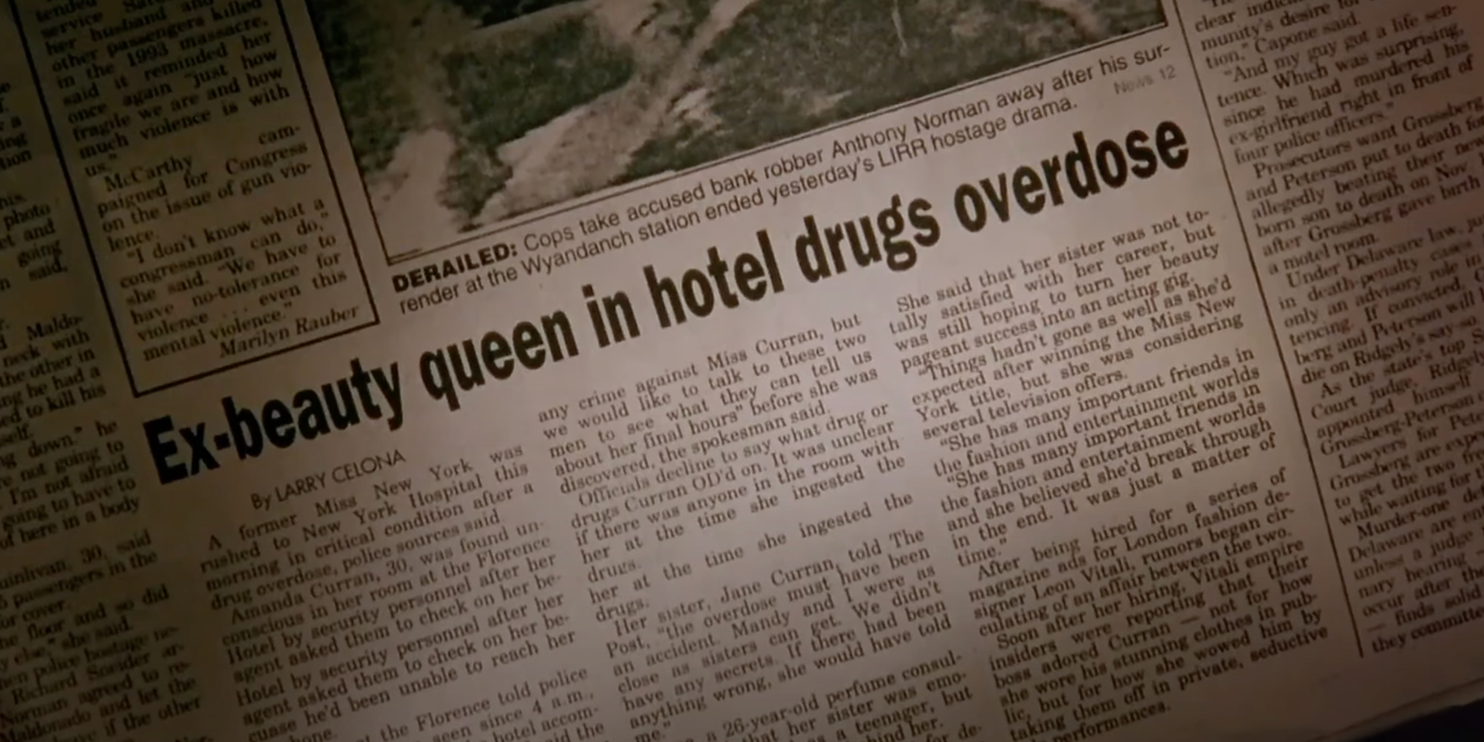 Newspaper clip from Eyes Wide shut