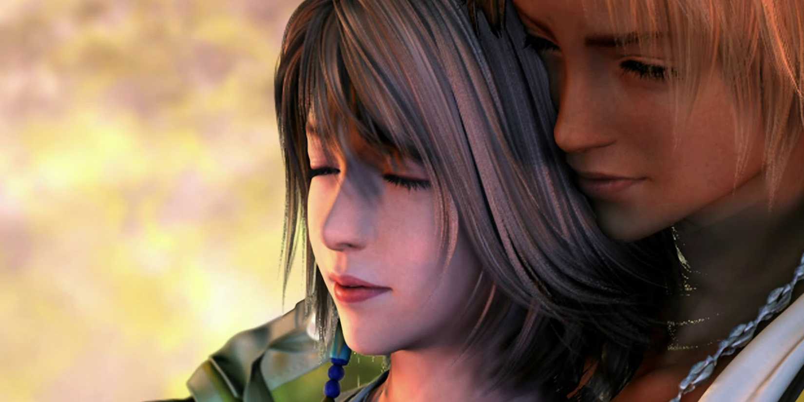 10 Biggest Final Fantasy Plot Twists Of All Time 7 FF10 ending with Tidus hugging Yuna