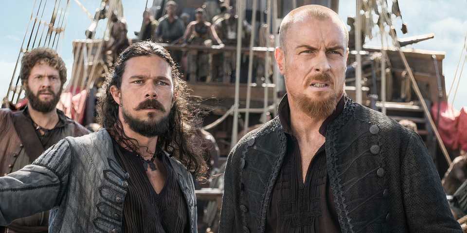 Flint and Vane in the TV show Black Sails