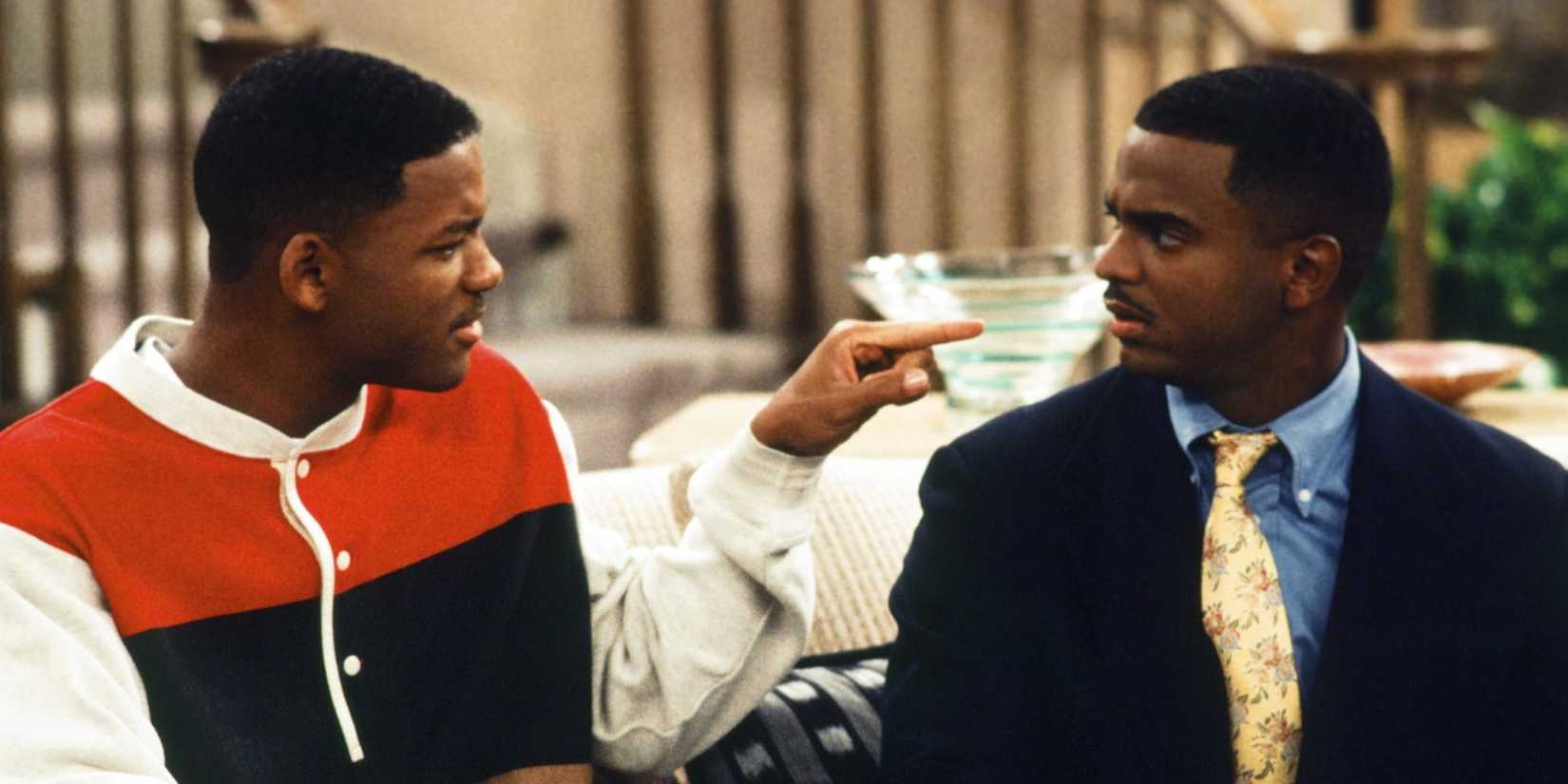 Will (Will Smith) and Carlton (Alfonso Ribeiro) on The Fresh Prince Of Bel-Air