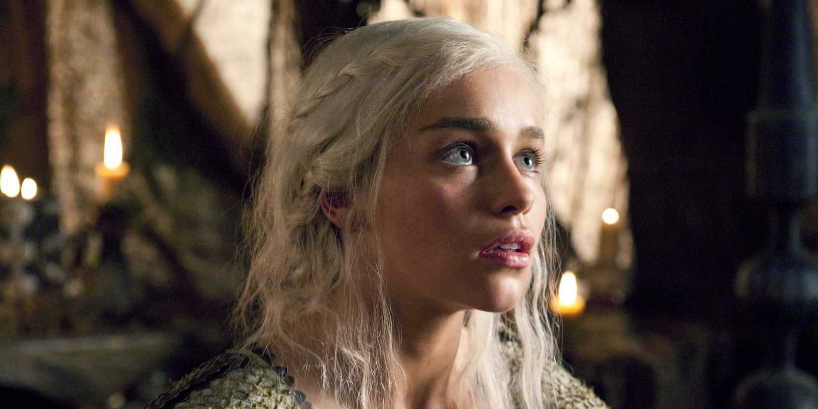 Emilia Clarke as Daenerys in Game of Thrones