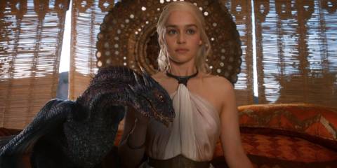 Emilia Clarke as Daenerys Targaryen on Game Of Thrones
