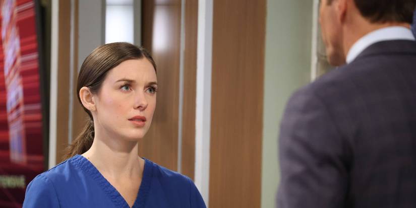 General Hospital's Katelyn MacMullen (Willow Tait) and Cameron Mathison (Drew Cain) In a Confrontation