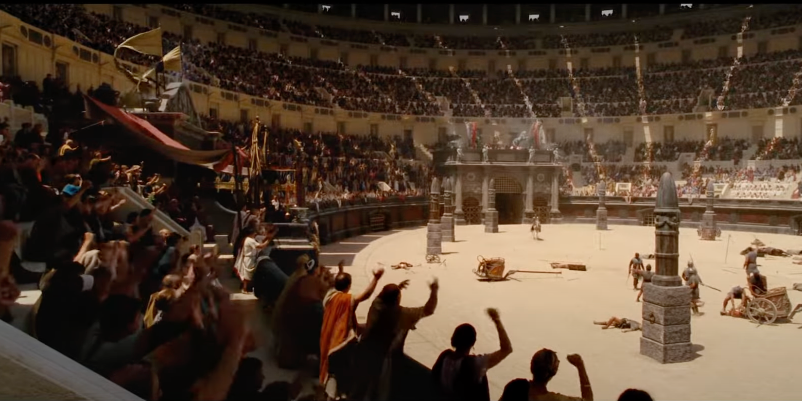 A still of the Colosseum in Gladiator