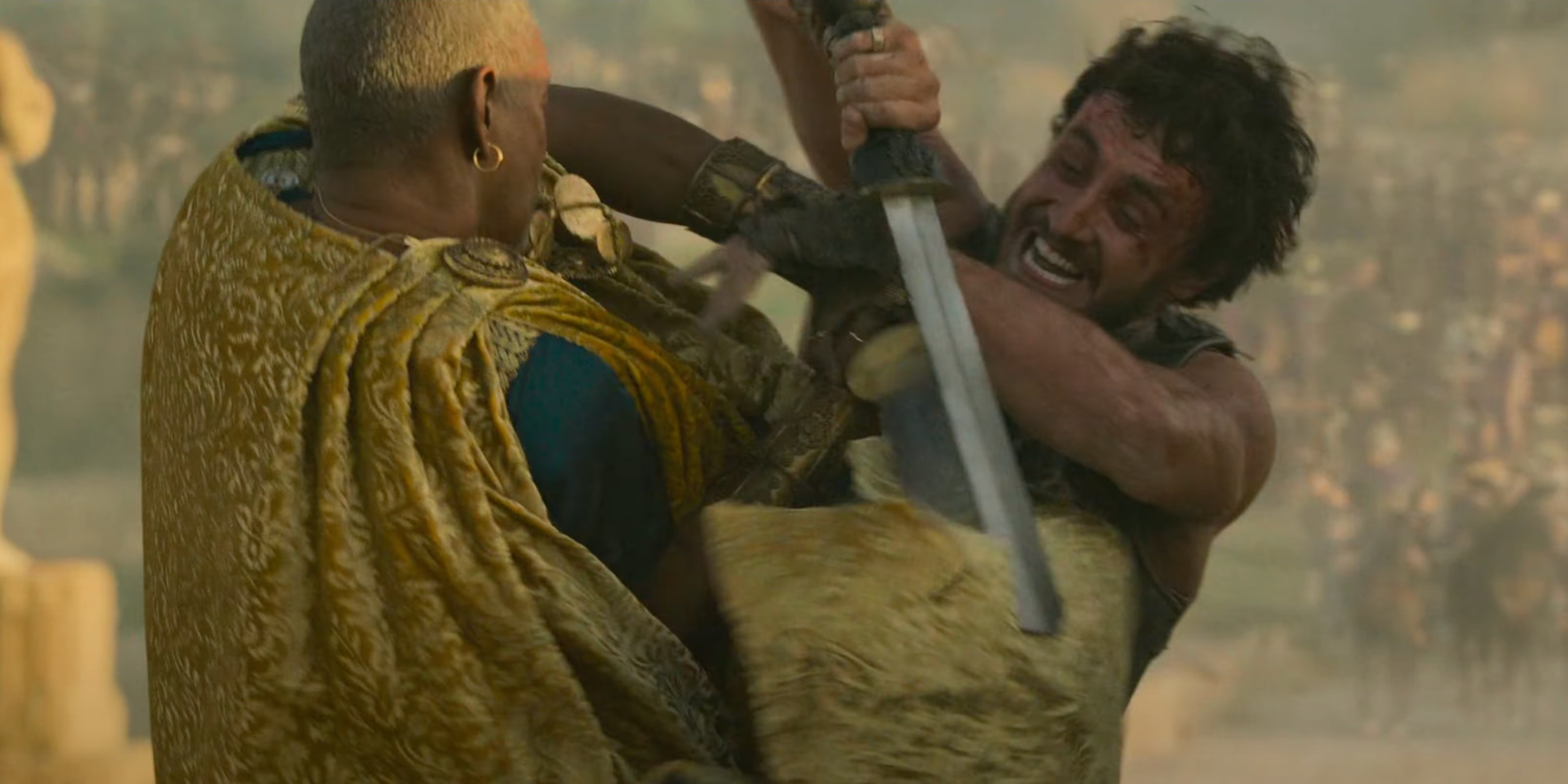 Lucius vs. Macrinus in Gladiator II