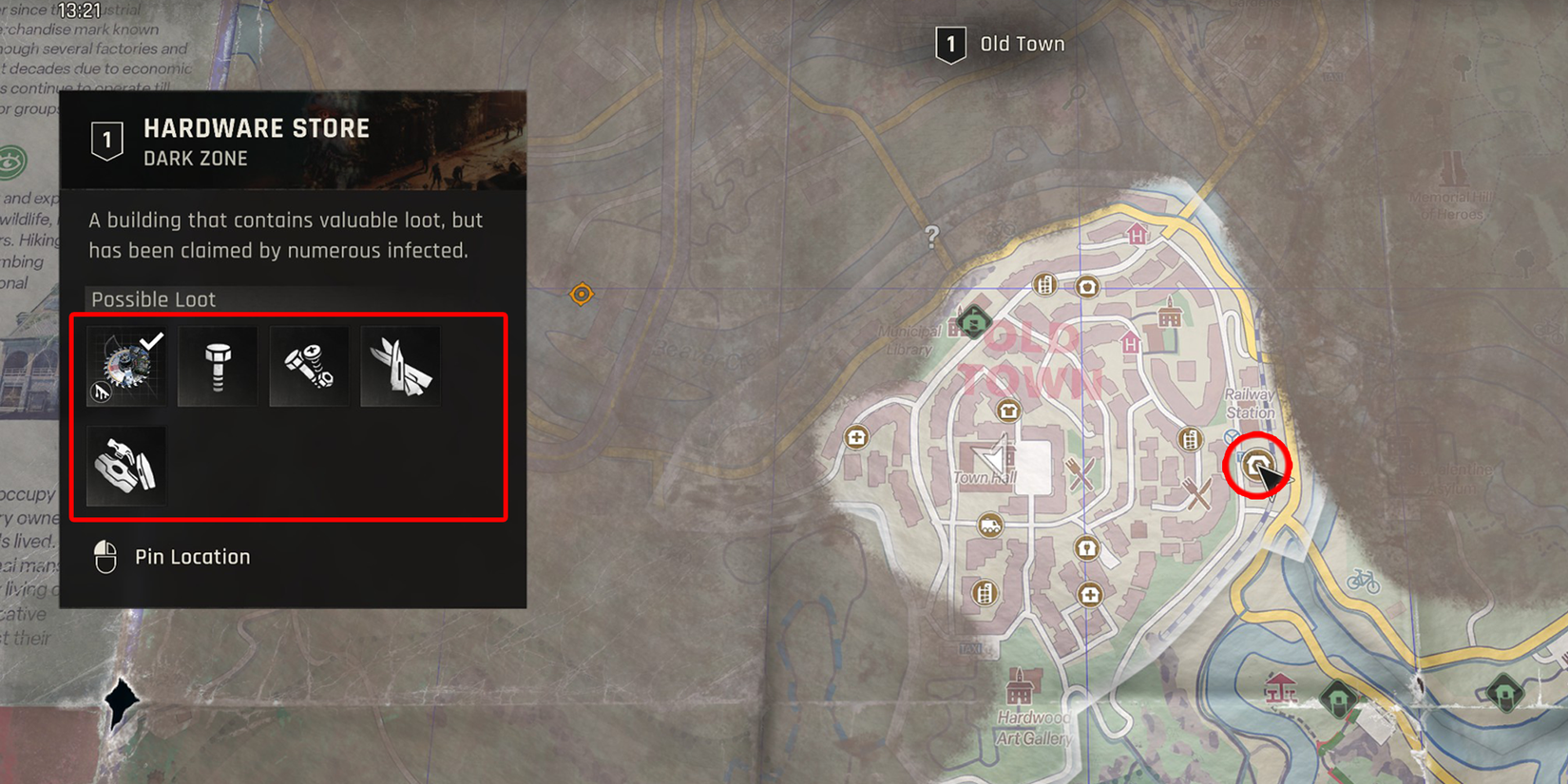 Hardware Store map Dying light