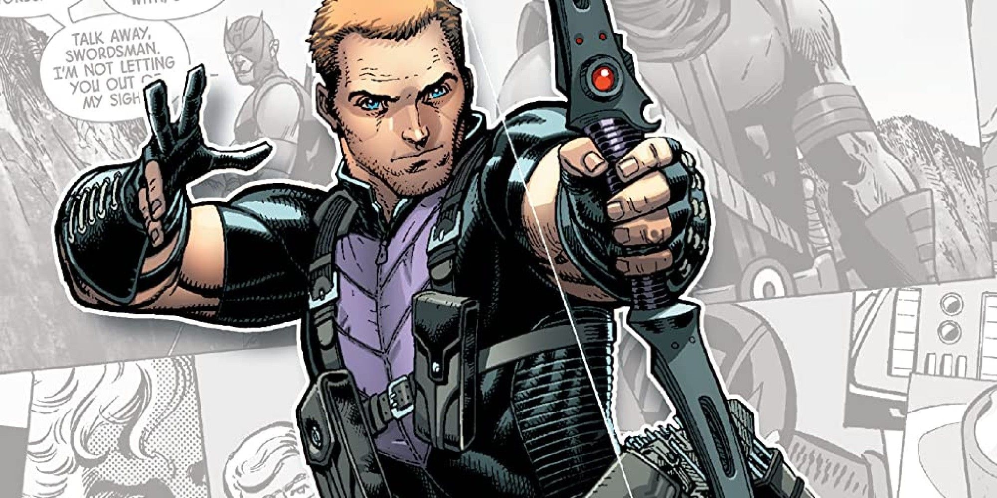Hawkeye che spara una freccia
