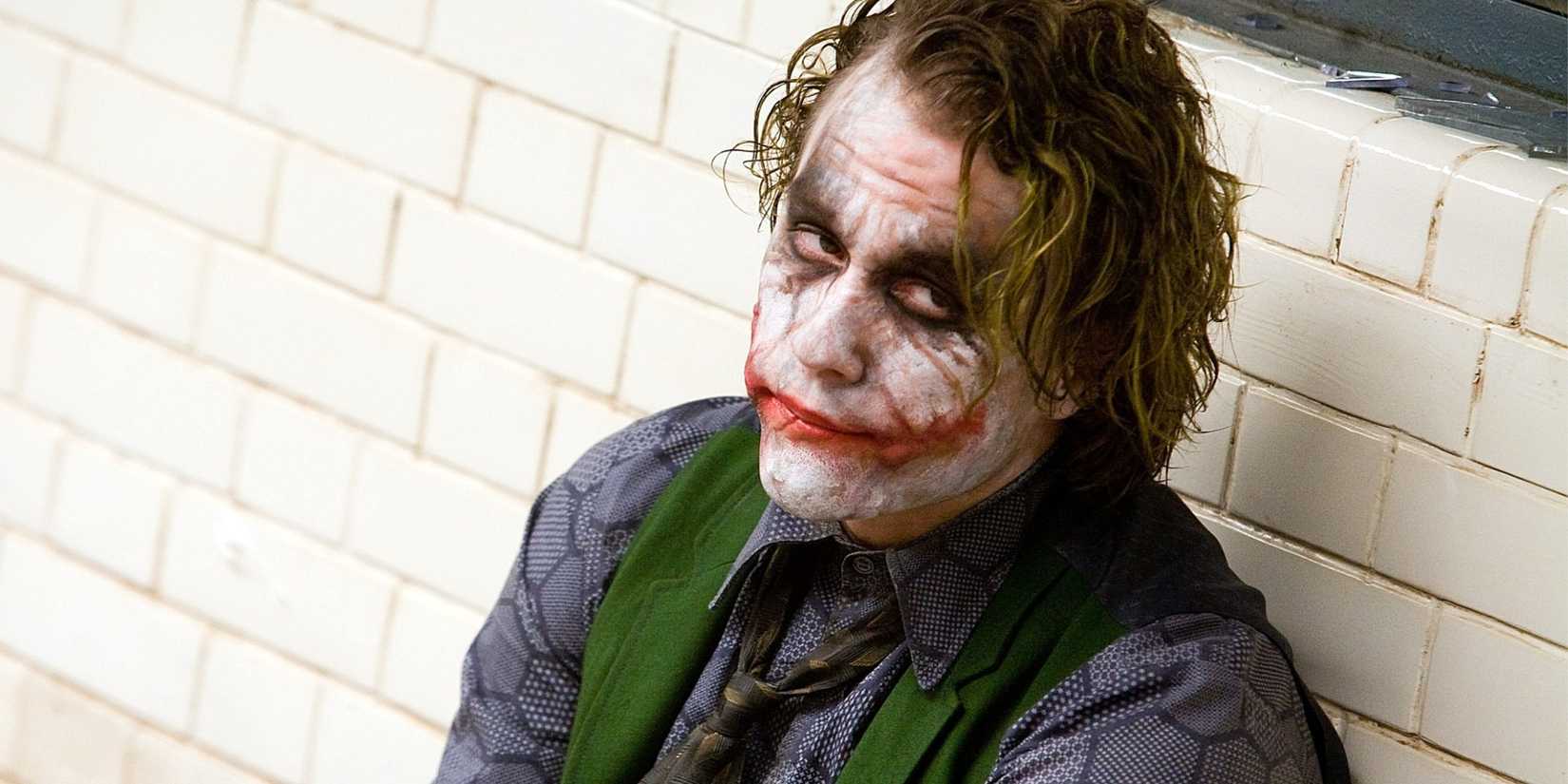 Heath Ledger como Coringa em O Cavaleiro das Trevas