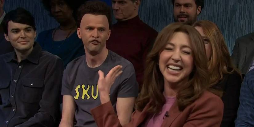 Heidi Gardner breaks character after seeing Mikey Day as Butthead on SNL