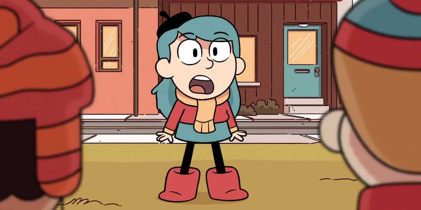 Hilda looking shocked in the Hilda animated show