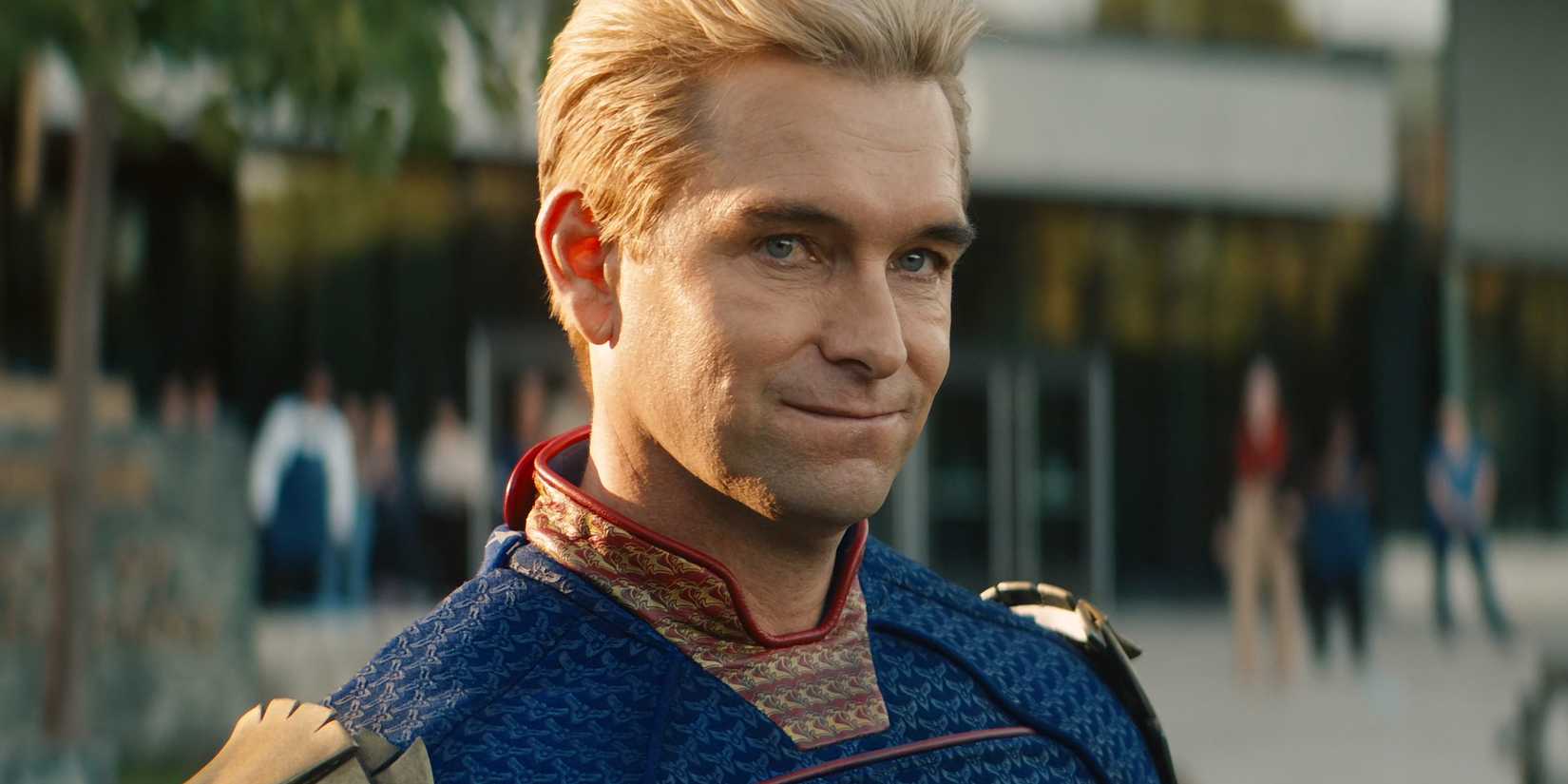 Homelander looking at Marie in Gen V season 1 finale