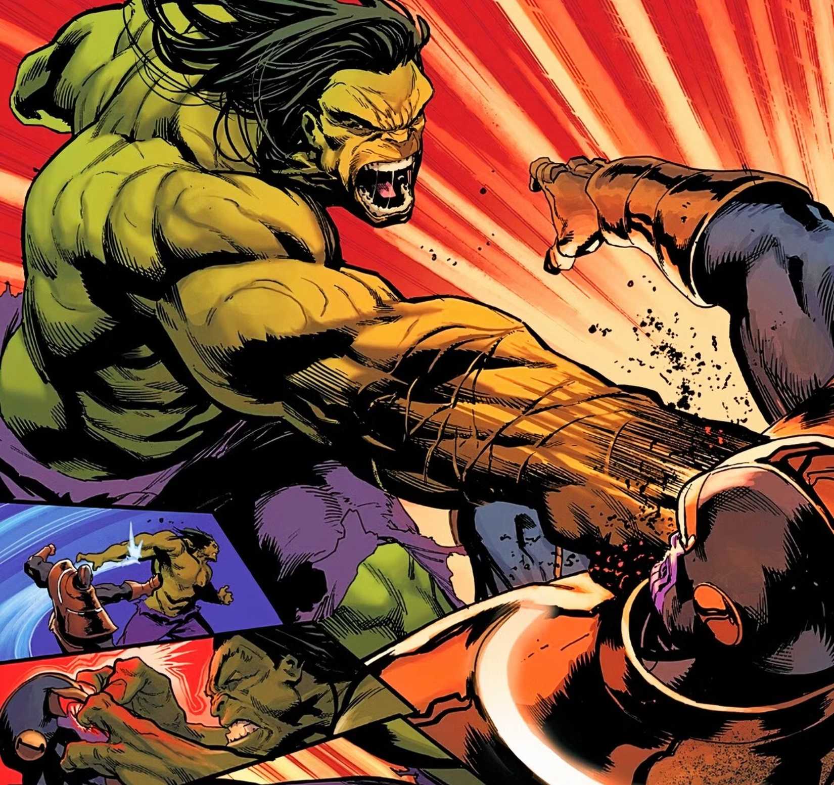 HULK BEATS DOWN THANOS