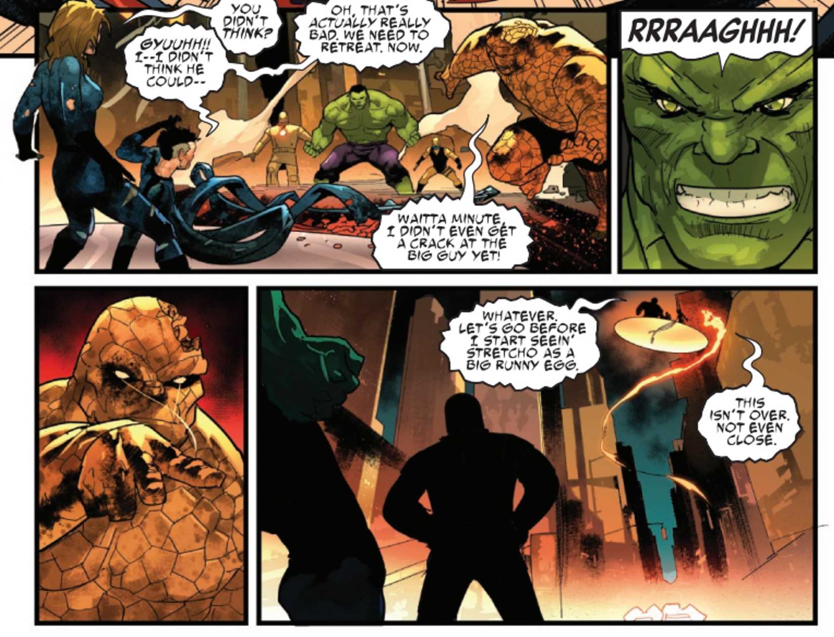 hulk intimidates the marvel zombies