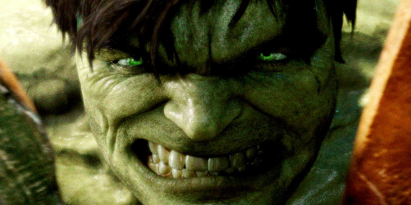 Hulk rosnando em O Incrível Hulk (2008)