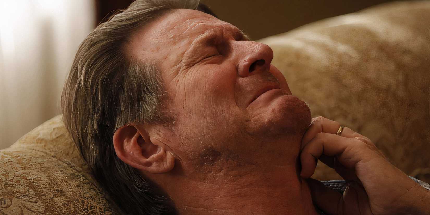 Ilya Koslov looking uncomfortable in The Blacklist