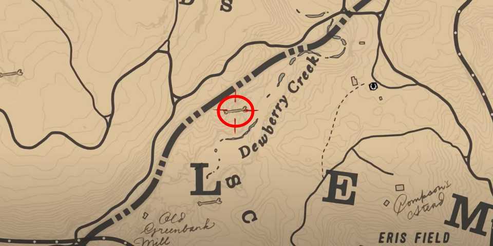 Red Dead Redemption 2 Dinosaur Bone #13 location in the Lemoyne area