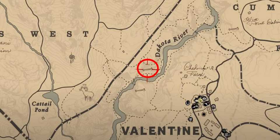 Red Dead Redemption 2 Dinosaur Bone #18 location in Ambarino area