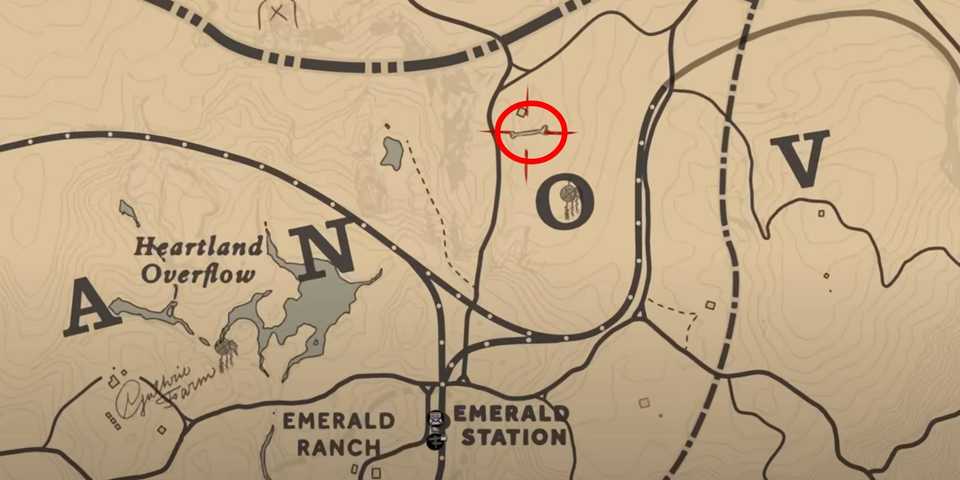 Red Dead Redemption 2 Dinosaur Bone #6 location in Heartlands area