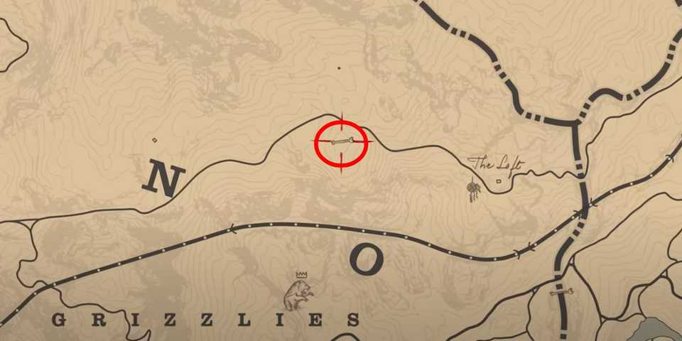 Red Dead Redemption 2 Dinosaur Bone #15 location in Ambarino area