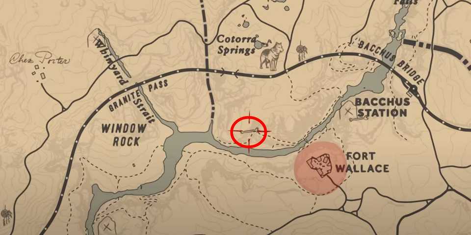 Red Dead Redemption 2 Dinosaur Bone #17 location in Ambarino area