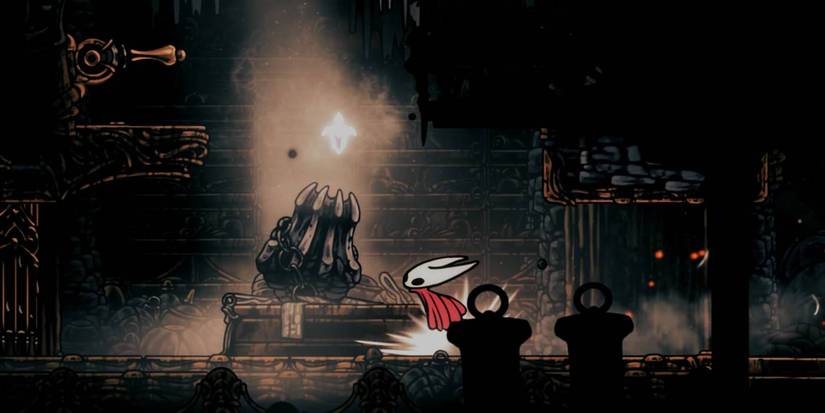 Hollow Knight Silksong Spool Fragment upgrade item found in Underworks challenge room location