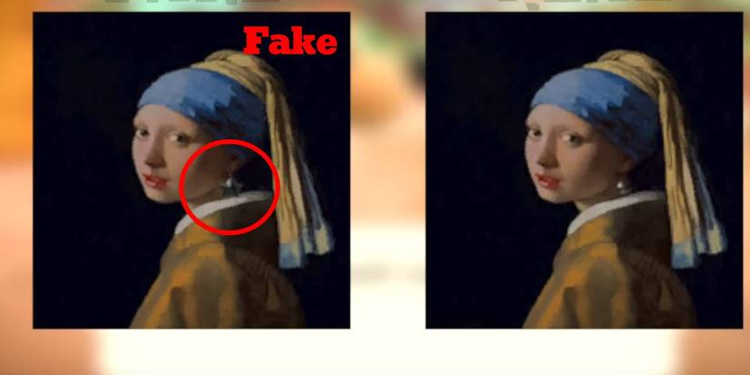 Animal Crossing New Horizons Wistful Painting fake vs original comparison