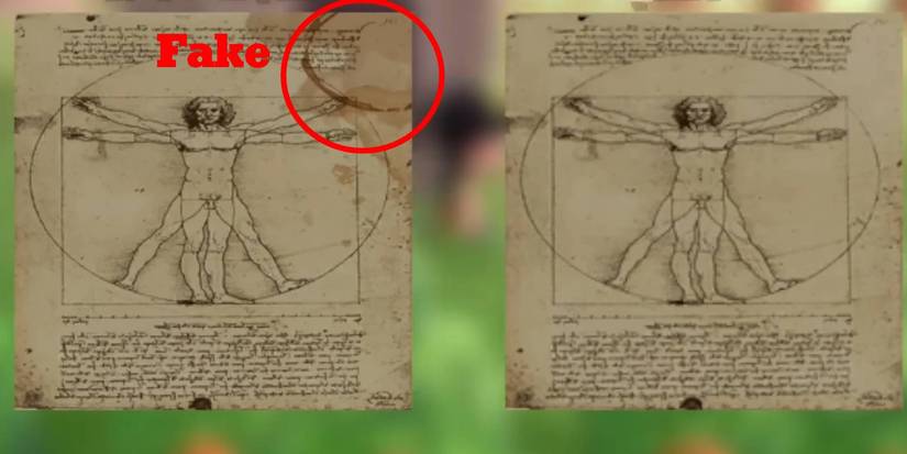 Animal Crossing New Horizons Academic Painting fake vs original comparison