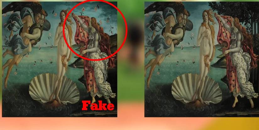 Animal Crossing New Horizons Moving Painting fake vs original comparison