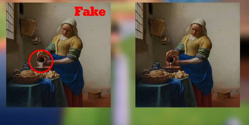 Animal Crossing New Horizons Quaint Painting fake vs original comparison