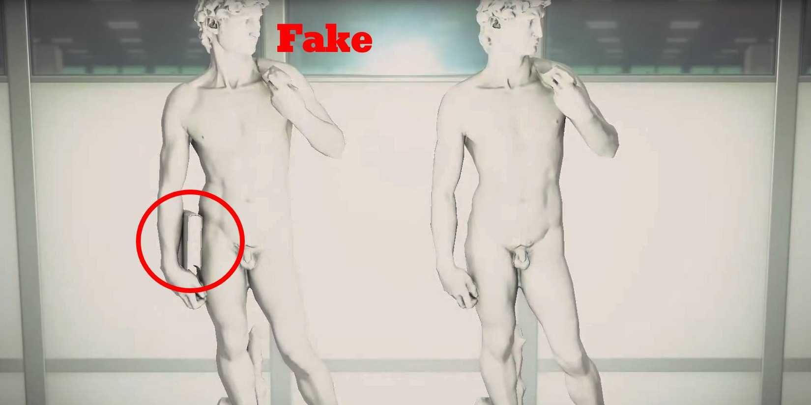 Animal Crossing New Horizons Gallant Statue fake vs original comparison