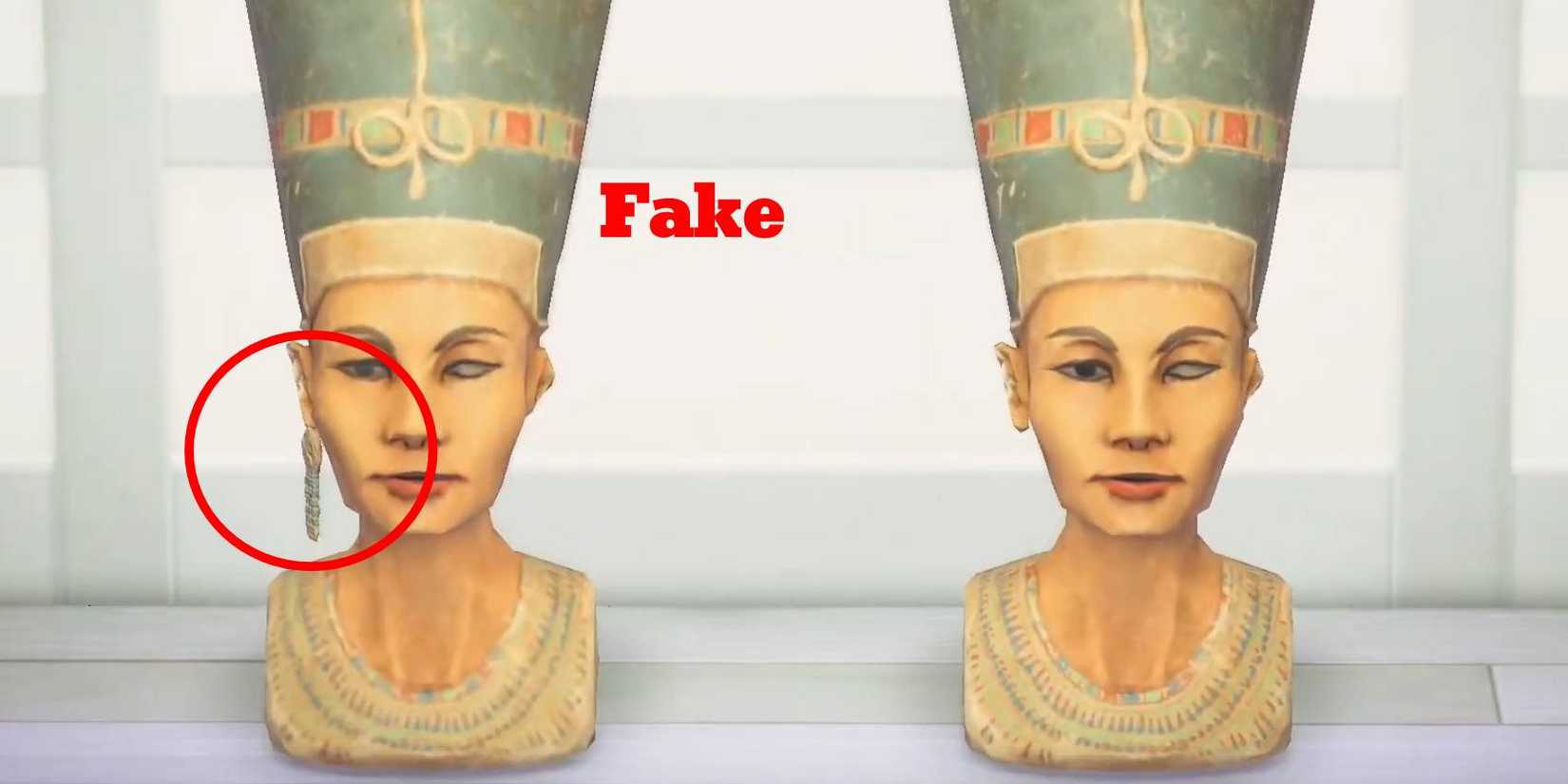 Animal Crossing New Horizons Mystic Statue fake vs original comparison