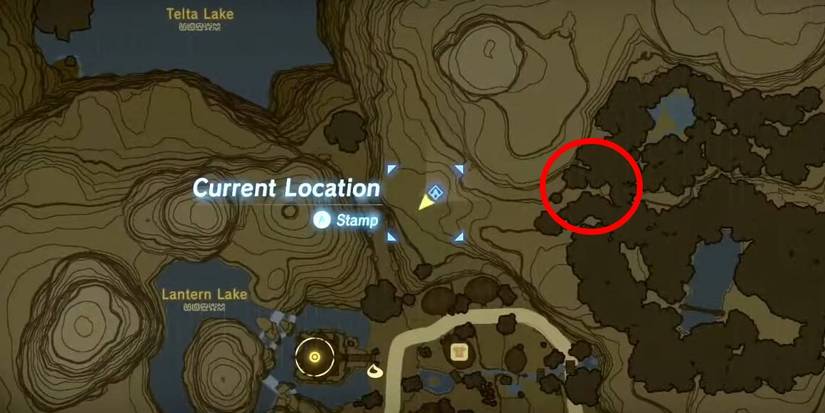 Legend of Zelda Breath of the Wild Cotera Great Fairy Fountain location marked on map