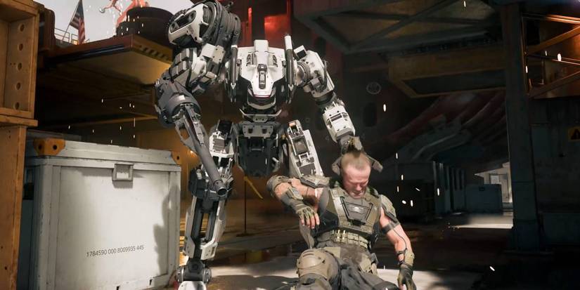 Black Ops 7 automaton robot killstreak performing an execution on an enemy player