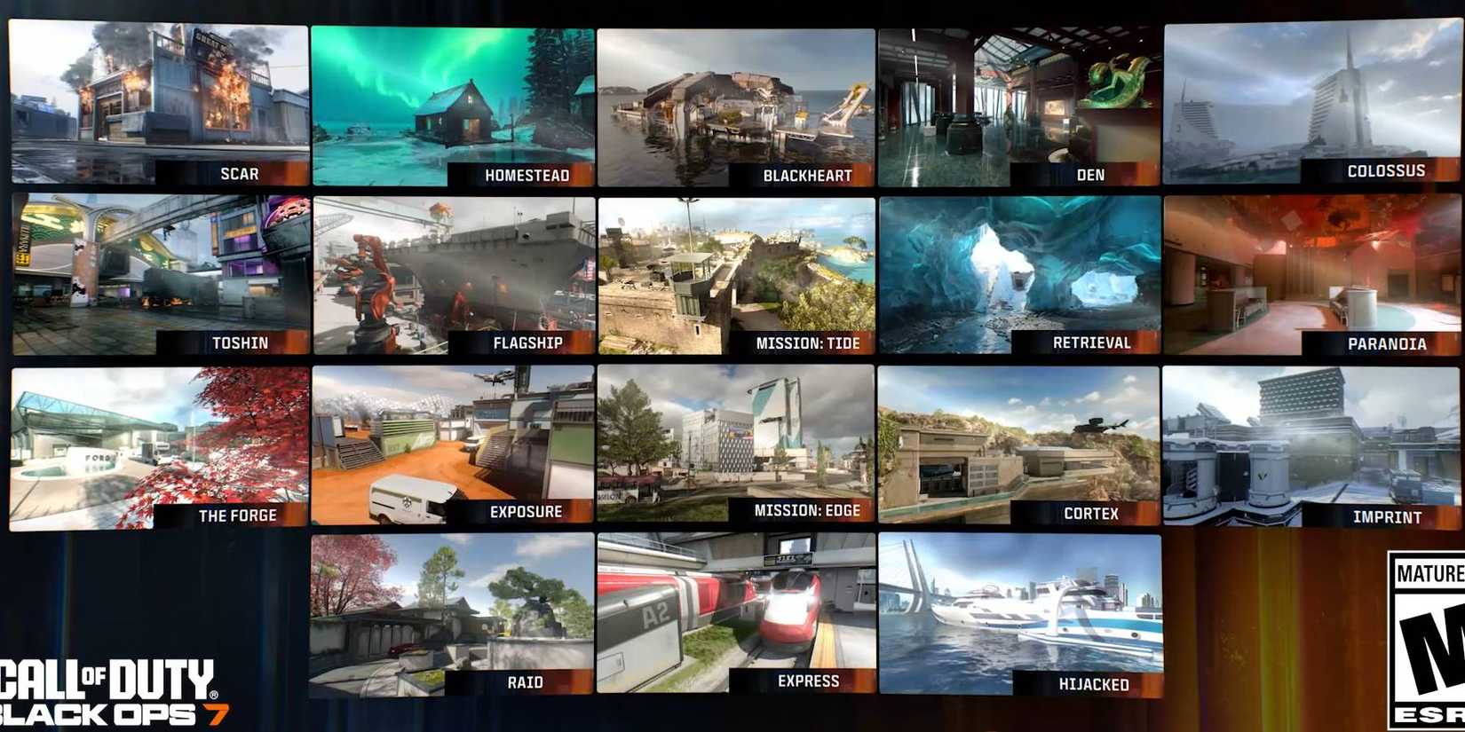 Black Ops 7 all multiplayer maps from gameplay trailer