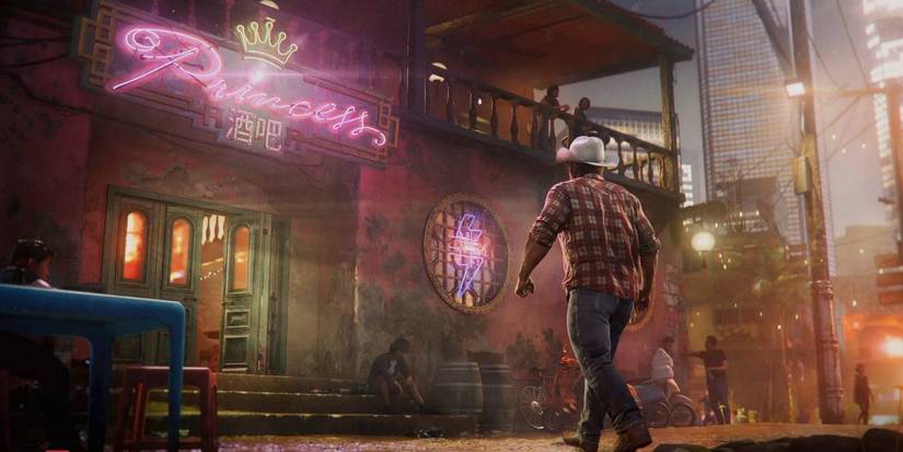 Marvel's Wolverine Logan walking toward a bar in Madripoor
